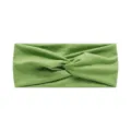 Green Wide Yoga Headband Twisted Elastic Sports Hair Band for Women Running Fitness - #116 Green