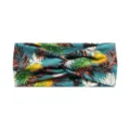 Bohemian tropical pineapple print elastic yoga sports headband for women running workouts. - #99 Blue Green Pineapple
