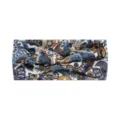 Bohemian paisley print twisted headband, elastic sweat-absorbing wide hair band style. - #98 Blue Brown Paisley