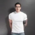 Men's White Short Sleeve Mock Neck Slim Fit T-Shirt Casual Gym Workout Athletic Top - M / Mock Neck Top (YW14) / White
