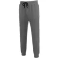 Men casual waffle knit jogger pants with drawstring waist, comfortable slim fit trousers for men. - Dark Gray