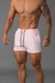 Herren Sommer Freizeit Sport Shorts Atmungsaktive Fitness Laufen Gym Kurze Hose Rosa - Rosa Einfarbig