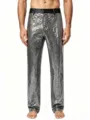 Men's stylish silver sequin dress pants sparkling stage performance party trousers - Dark Gray
