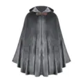Cape à capuche médiévale vampire Halloween costume cosplay cape gris foncé pour les hommes - Gris