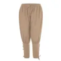 Medieval Renaissance men's lace-up trousers solid color stage performance costume pants - M / Khaki