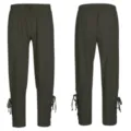 Men Medieval Gothic Vintage Pants Dark Green Drawstring Renaissance Costume Trousers Variant - S / Pirate Pants / Green