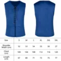 Medieval Renaissance Mens Lace Up Vest Gothic Victorian Cosplay Costume Top Plus Size Chart - S / Velour Vest / Blue