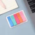 Transparente PET-Haftnotizen und Index-Tabs in 5 Macaron-Farben für Planer - Kirschrot