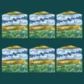 Enveloppes en papier imprime art vintage avec design de peinture classique pour lettres 6pcs - Enveloppes plaines d'Alvesson - lot de 6