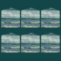 Klassischer Ölgemälde-Stil Retro Umschlag Briefpapier Set elegante Kunst Briefpapier Pack - Les Seascape Briefumschläge - 6 Stk.