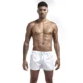Pantaloncini da mare bianchi uomo bermuda casual sportivi estivi costume mare. - Taglia S / Bianco