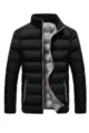 Piumino invernale pesante taglia forte da uomo con collo alto vista principale. - Taglia M / Top / Grigio nero