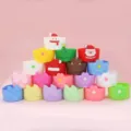 Bunte Silikon Tassenhülle für Stanley Becher, süßer 3D Schleifen und Blumen Schutzboden. - Nur Tassenhülle (ohne Strohhalmkappe)