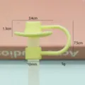 Silikon Strohhalm Abdeckung 10mm Cowboyhut Staubschutz für Becher niedliches Zubehör - Beutel ohne Strohhalm / 10 mm gelber Silikon-Cowboyhut