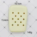 Silikon Schutzhülle für Trinkflasche mit Atemlöchern, hellgelb, tragbar, robust. - Beige (ohne Verschluss)