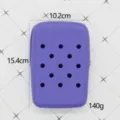 Lila Silikon Schutzhülle Tasche für Stanley Becher mit Belüftungslöchern, 10,2x15,4 cm. - Lila (Ohne Schnalle)