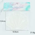 Silicone glitter shell coaster, waterproof heat-resistant table mat, cute home decor. - Individual OPP Bag Packing / White Shell