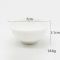 Ciotola in silicone bianco leggero per trucco, maschera facciale e condimenti, misura 7cm. - Bianco