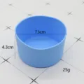 Blue silicone cup sleeve bottle boot protective cover 7.3x4.3cm water bottle base protector - Blue Cup Sleeve