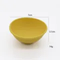 Mini ciotola in silicone per maschera viso, piccolo contenitore per condimento 7cm - Giallo