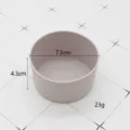 Silicone water bottle boot protective sleeve anti-slip cup bottom cover 7.3cm (grey) - Grey Cup Sleeves