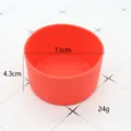 Red silicone tumbler boot 7.3cm protective bottom sleeve for glass water bottles - Red Cup Sleeve