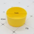 Yellow silicone cup sleeve protective boot bottom cover 7.3cm diameter 4.3cm height - Yellow Cup Sleeve