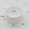 White silicone cup sleeve protective bottom cover for water bottle and thermos cup 7.3cm - White Cup Sleeve