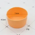 Silicone Cup Boot 7.3x4.3cm Protective Bottom Sleeve Anti-Slip Glass Water Bottle Cover - Orange Cup Sleeve