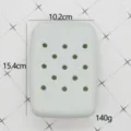 Tragbare Silikon Tasse Tasche Hülle mit Löchern Größe 10,2x15,4cm Gewicht 140g für den Alltag - Grau (Ohne Schnalle)