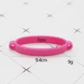 Anello cinturino manico bottiglia acqua silicone rosa, diametro 7cm, accessorio sportivo. - Anello per Tazza / Rosso rosa