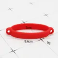 Anello in silicone rosso per bottiglia, accessorio per borraccia sportiva all'aperto, 9,4cm. - Anello per Tazza / Rosso