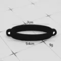 Accessorio anello manico in silicone nero per bottiglia Stanley, cinturino sportivo all'aperto. - Anello per Tazza / Nero
