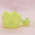 Gelbe Silikon Tassenhülle mit süßem Schleifen Design, Schutzhülle für Trinkbecher Variante. - Silikon-Schleifen-Set in Gelb