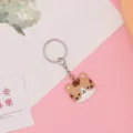 Mooie schattige cartoon kat PVC zacht rubber sleutelhanger metalen ketting cadeau item - 5,5*3,5*0,3 cm / Sleutelhangerstijl - Kittens