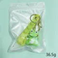 Green Frog Push Pop Bubble Keyring Cute PVC Cartoon Animal Bag Pendant Toy Accessory - Frog Keychain