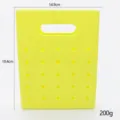 Mini silicone perforated storage handbag DIY versatile yellow portable pouch for daily use - Square Hole Bag / Yellow