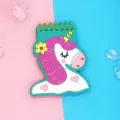 Cute unicorn PVC soft cover spiral notebook portable pocket memo pad for daily use - Pink Pony