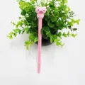 Pink cute cartoon pig gel pen, adorable soft rubber animal signature pen for students writing. - Dazed Pig