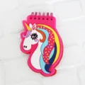 Süßes Einhorn PVC Softcover Spiralnotizbuch, tragbarer Mini Notizblock für tägliche Notizen. - Einhorn