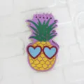 Süßes Cartoon Ananas Spiralnotizbuch mit PVC-Weichcover, tragbarer kreativer Notizblock. - Ananas