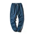 Pantalon de survêtement homme casual sport harem avec cordon et bandes latérales bleu. - Bleu ciel