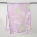 Purple floral print voile long scarf, lightweight women fashion versatile elegant shawl variant. - YW570