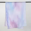 Gradient Watercolor Voile Scarf Blue Pink Women Fashion Long Shawl Variant Display - YW571