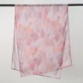 Fashion gradient ink print long scarf women lightweight voile versatile shawl elegant wrap - YW573