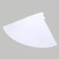 Solid color minimalist crystal linen lazy hijab shawl for women, comfortable large size white. - 130*113cm / White