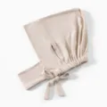 Bonnet Chimiothérapie Coton Mercier Femme Trou Oreille Sangle Réglable Beige Clair - Taille unique / Nude
