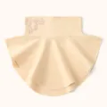 Finto collo termico in pile con fiocco di strass elegante scaldacollo invernale donna - 3# Beige