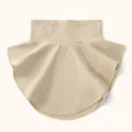 Finto colletto beige in velluto tedesco con fiocco di strass, scaldacollo per donne. - Cachi