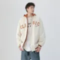 Heren casual nep tweedelige capuchon bomberjack, stijlvolle herfst streetwear bovenkleding. - S / Broken Wit